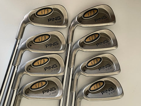 Ping LH Black Dot i3 O-Size Iron Set 3-PW -1/2" Cushin JZ S Flex Shafts GP Grips