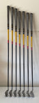 TaylorMade R7 Draw Irons 4-9, AW REAX M(Sr.) Flex Shafts Lamkin Crossline Grips