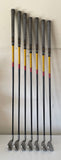 TaylorMade R7 Draw Irons 4-9, AW REAX M(Sr.) Flex Shafts Lamkin Crossline Grips