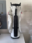 TaylorMade Cart Bag White 14 Way Divider with Rain Cover Shoulder Strap