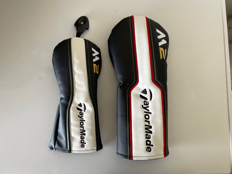 TaylorMade M2 Driver & 3 Wood Head Covers Leather Brand New!