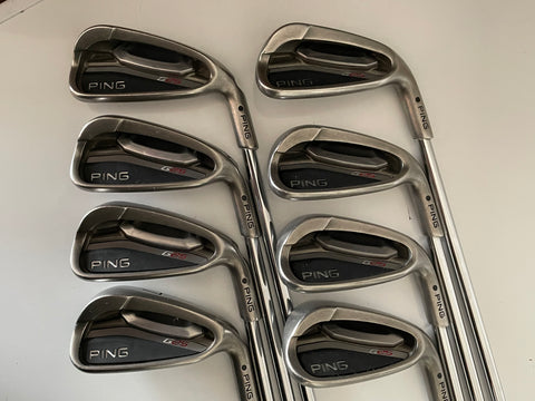 Ping G25 Black Dot Iron Set 4-PW, UW Ping CFS Regular Flex Shafts Ping Grips