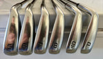 Mizuno JPX 825 Iron Set 5-PW Dynamite Gold S300 Stiff Flex Shafts Mizuno M31 Grips